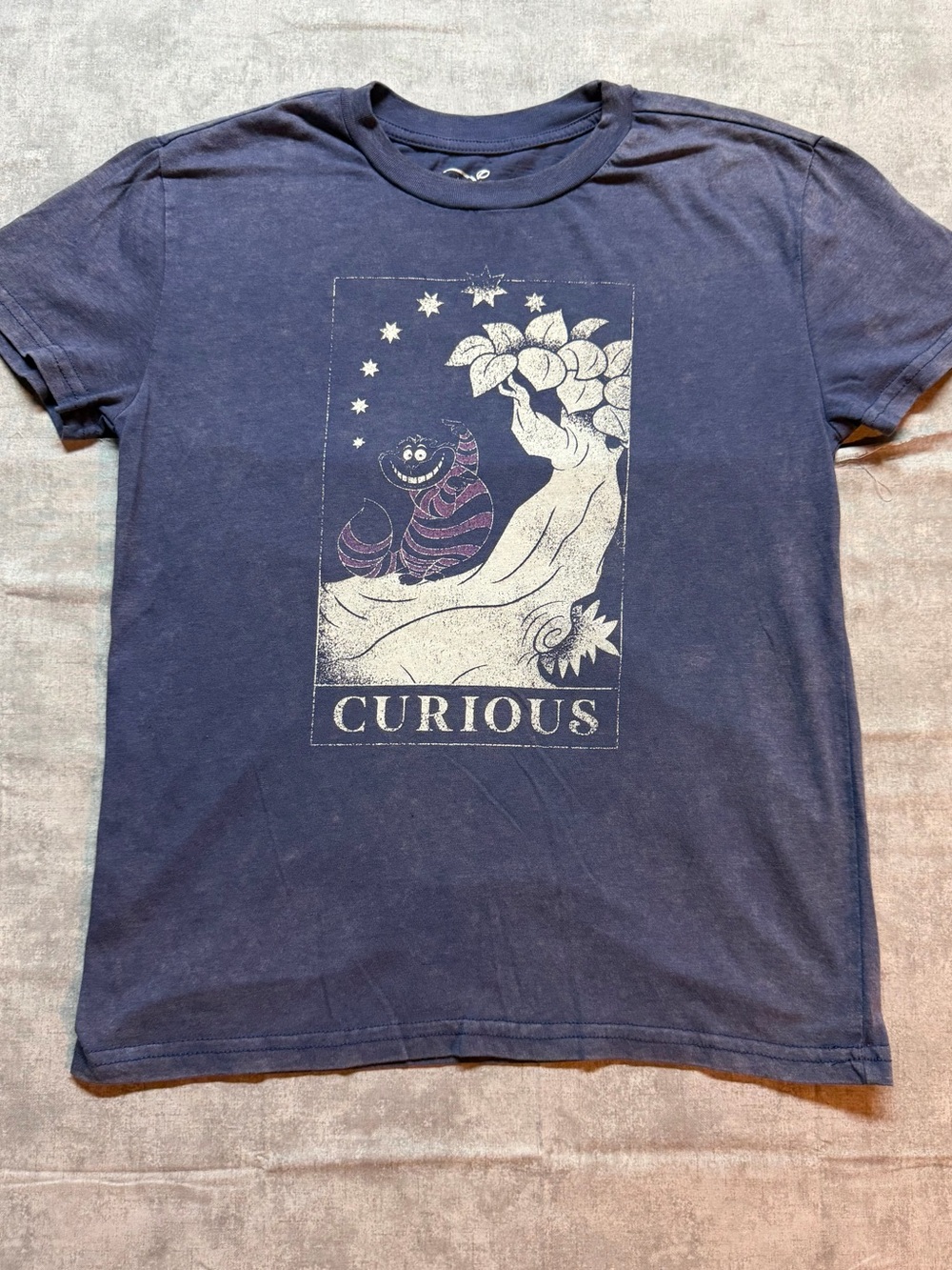 Disney Navy Blue 'Curious' Kids Short Sleeve Tee XS